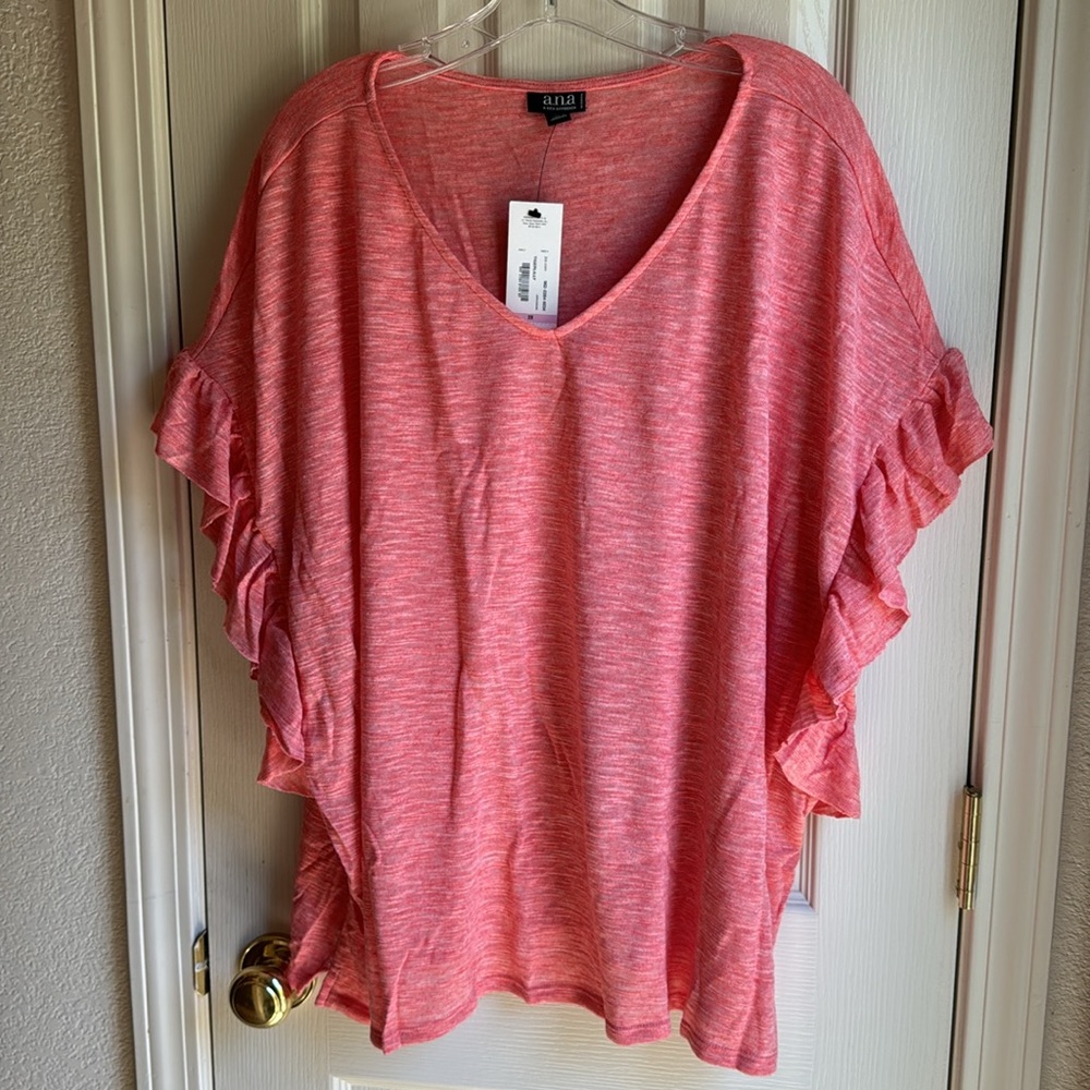 #NWT A.N.A TIGERLILY ORANGE BLOUSE SZ 2X🌷
